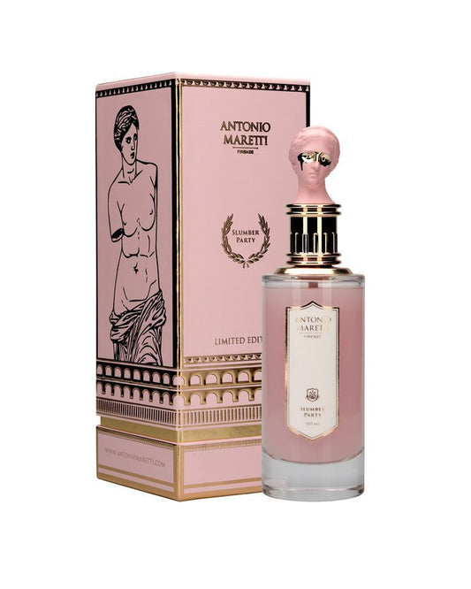 Antonio Maretti Slumber Party fragrance bottle and outer packaging