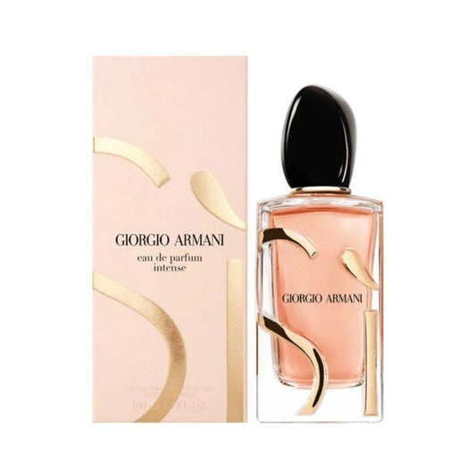 Giorgio Armani Sì Intense Eau de Parfum fragrance bottle and outer packaging