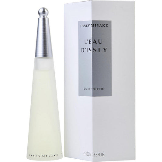 Bottle of L'Eau d'Issey Pour Femme shown next to its packaging