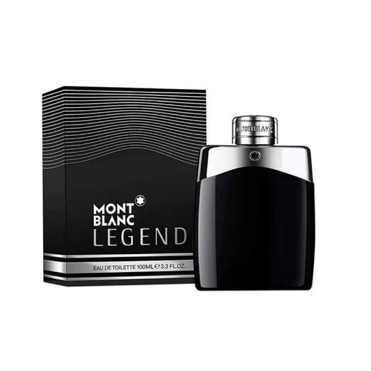 Legend Eau de toilette bottle with box on a plain background