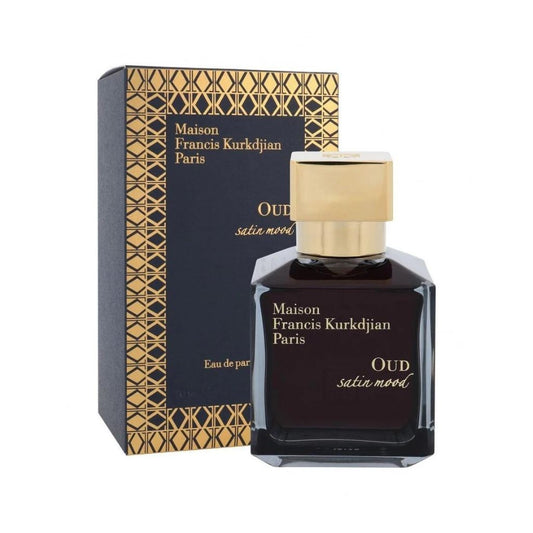 Oud Satin Mood Eau de Parfum fragrance bottle and outer packaging