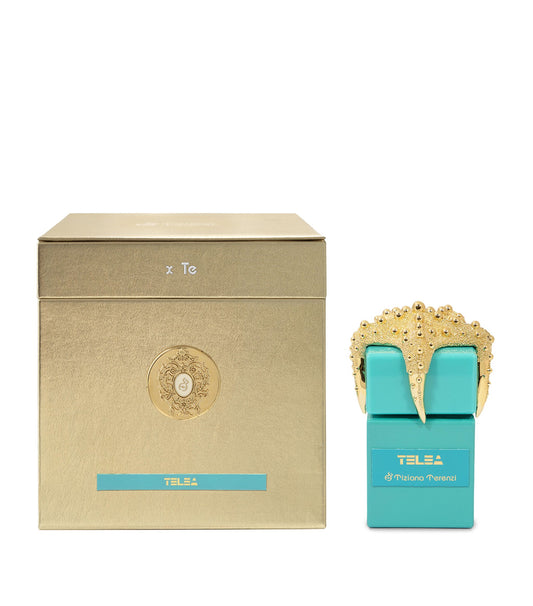Telea By Tiziana Terenzi bottle with box on a plain background