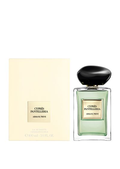 Giorgio Armani Cyprès Pantelleria fragrance bottle and outer packaging