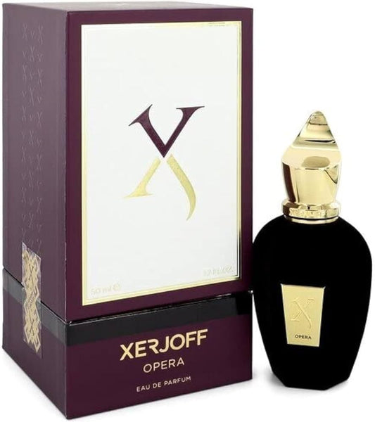 Opera Eau de parfum bottle photographed beside its box